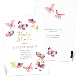 Butterfly Wings - Baby Shower Invitations