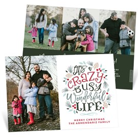 Crazy Busy Wonderful - Christmas Card