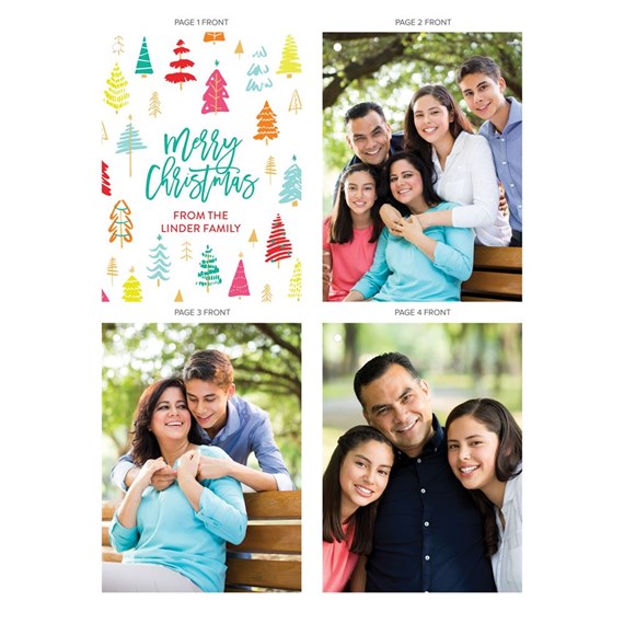 Cheerful Trees - Christmas Card