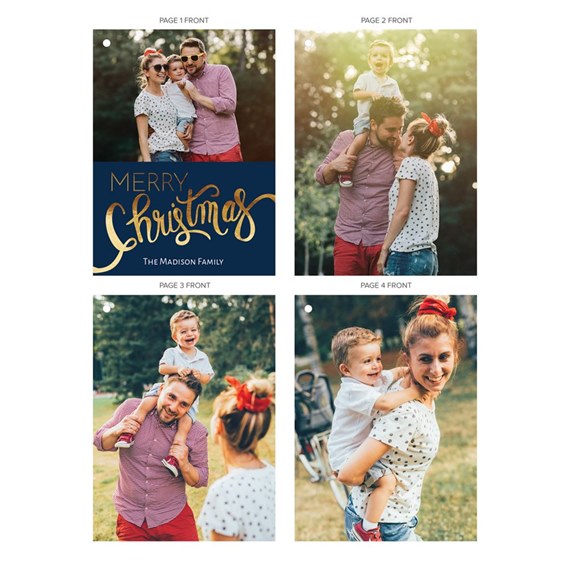 Bright Greeting - Swatch Book Christmas Card