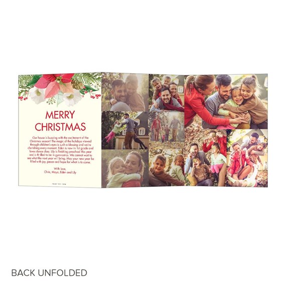 Poinsettia Joy - Christmas Card