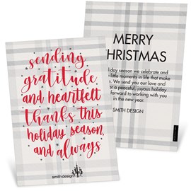 Heartfelt Thanks - Business Holiday Card