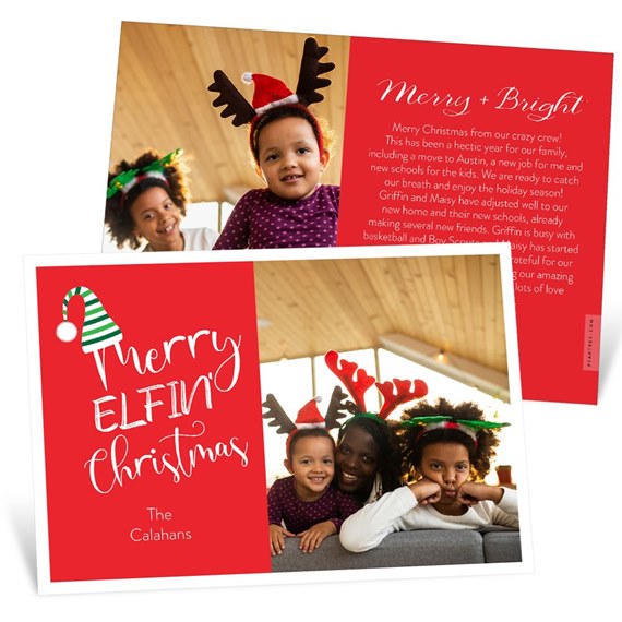 Merry Elfin Christmas - Christmas Card