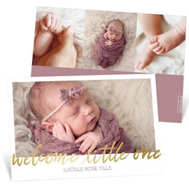 Welcome Little One - Birth Announcements