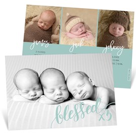 Blessed - Triplets Birth Announcements