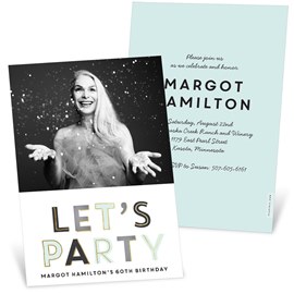 Party Time - Birthday Party Invitation