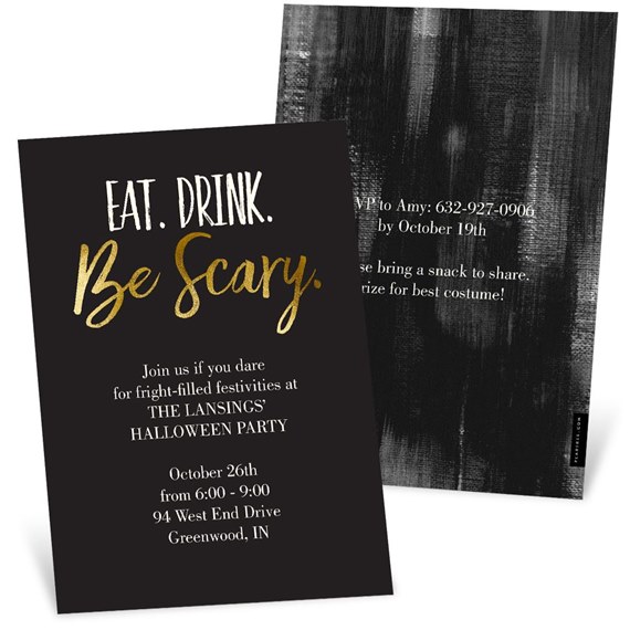 Be Scary - Halloween Party Invitation