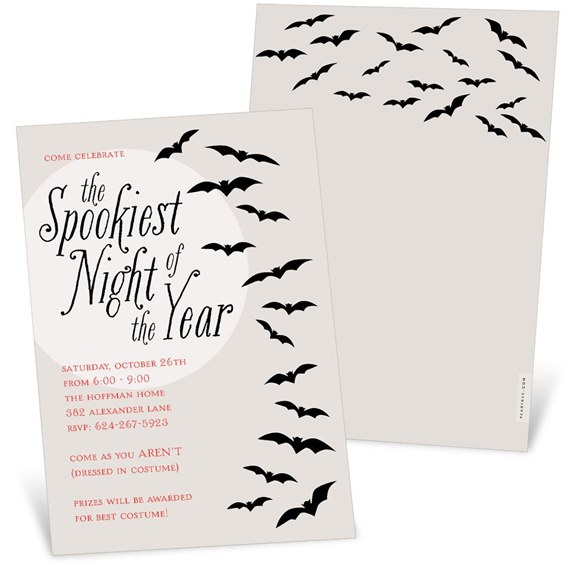 Spookiest Night - Halloween Party Invitation