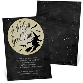 Wicked Good Time - Halloween Invitations