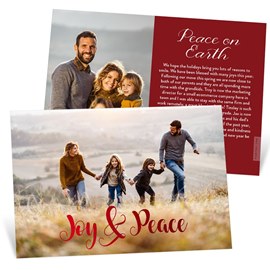 Joy and Peace - Christmas Card