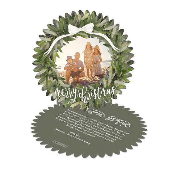 Holiday Wreath - Christmas Card