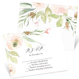 Lovely Floral - Response Postcard