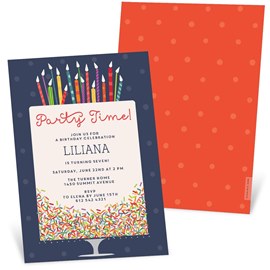 Bright Sprinkles - Birthday Party Invitation