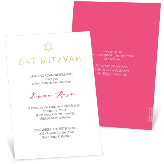 Shining - Mitzvah Invitations