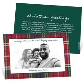 Holiday Plaid - Christmas Card