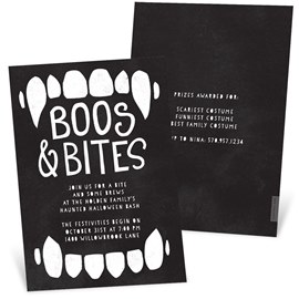 Boos and Bites - Halloween Invitations