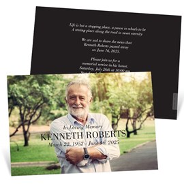 Simply Remembered - Memorial Invitations