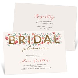 Blooming - Bridal Shower Invitations
