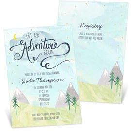 Big Adventure - Baby Shower Invitations