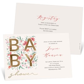 Blooming - Baby Shower Invitations