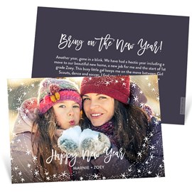 Holiday Flurry - New Year Card