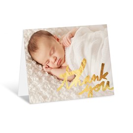 Foil Thanks - Baby Thank You Cards