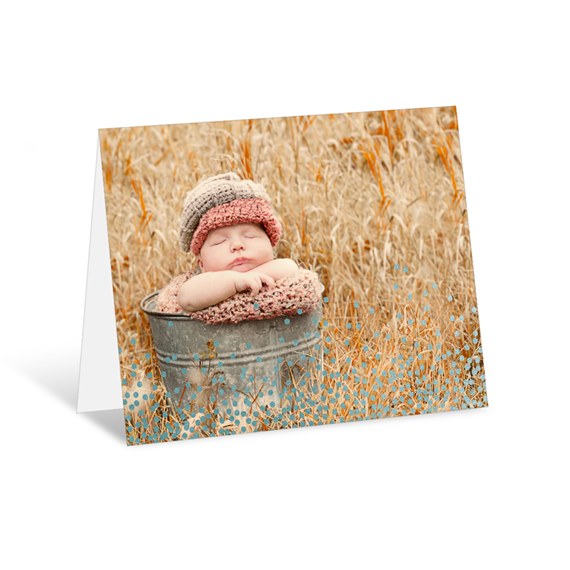Foil Sprinkles - Baby Thank You Cards
