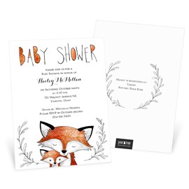 Fox Fun - Baby Shower Invitation