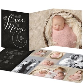 Over the Moon - Birth Announcements