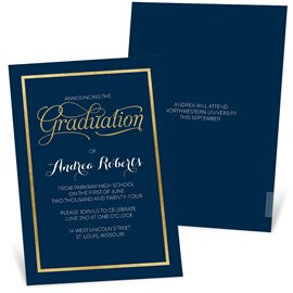 Pure Elegance - Graduation Announcement