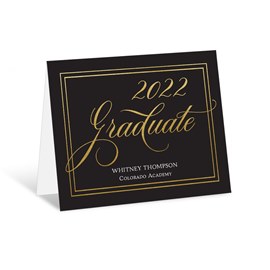 Simply Thanks - Graduation Thank You Card