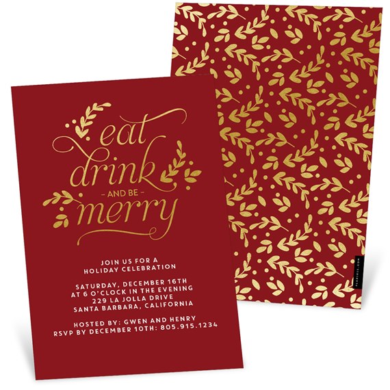 Be Merry - Holiday Party Invitation