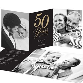 Golden Years - Anniversary Invitations