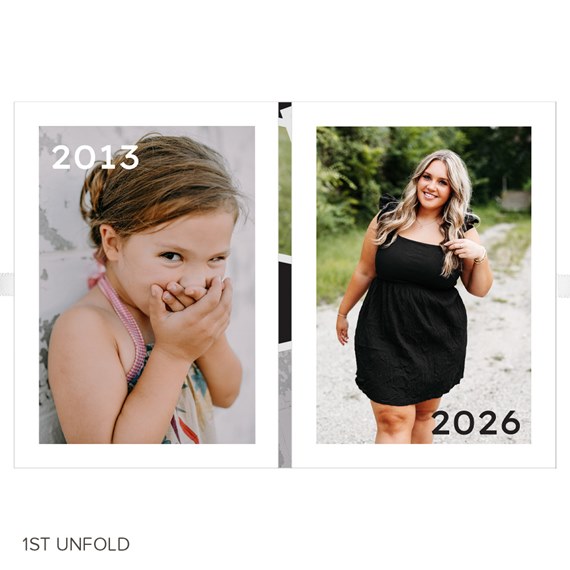 photo placeholders with years 2013 and 2026