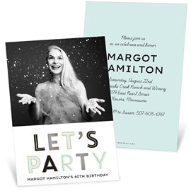 Party Time - Birthday Party Invitation