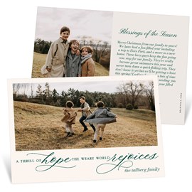 The World Rejoices - Christmas Card