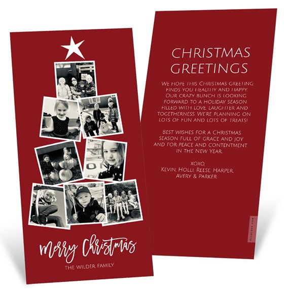 Christmas Tree Snaps - Christmas Card