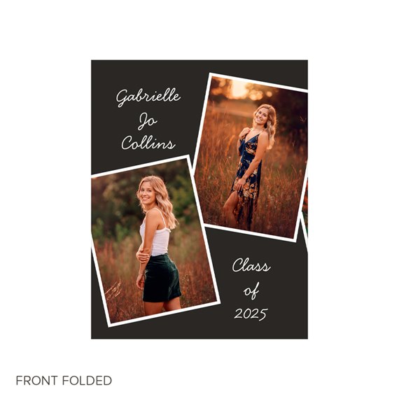 Grad Snaps Trifold Graduation Invitations | Pear Tree