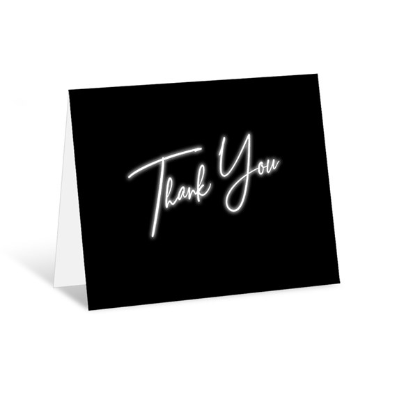 Neon Lights - Thank You Card