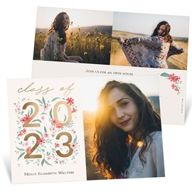 Floral Year - Graduation Party Invitations