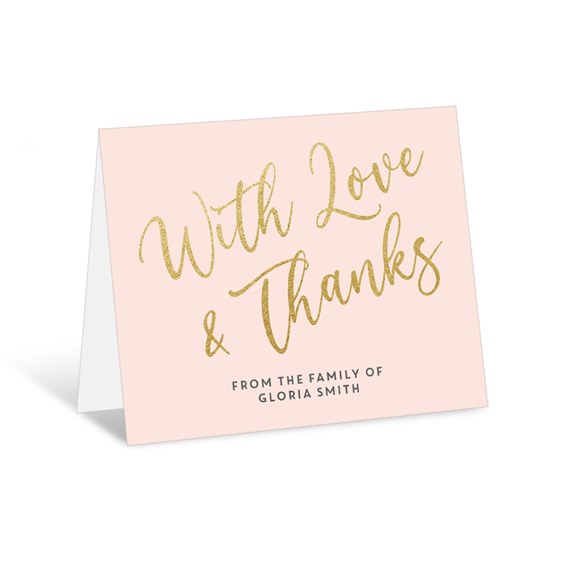 Love and Thanks - Thank You Card