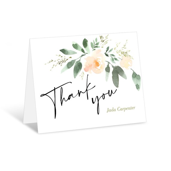 Blush Petals - Thank You Card