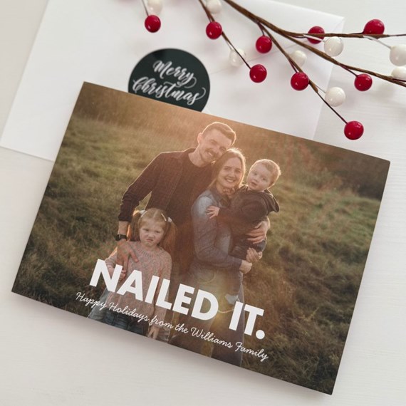 photo placeholder with text 'NAILED IT.'