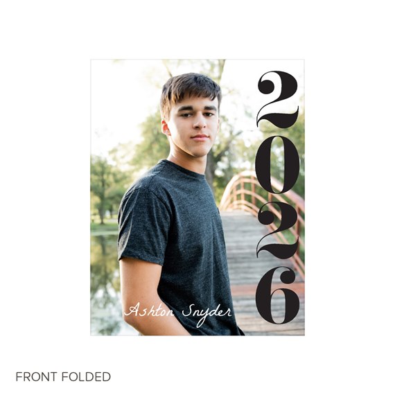 photo placeholder with 2026 design and name area