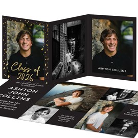 Confetti Sparkle - Graduation Party Invitations