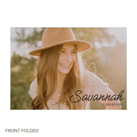 photo placeholder with text area for name and class year