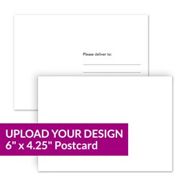 Upload Your Design - 6 x 4.25 Christmas Postcard