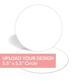 Upload Your Design - 5.5 Inch Circle Menu Card